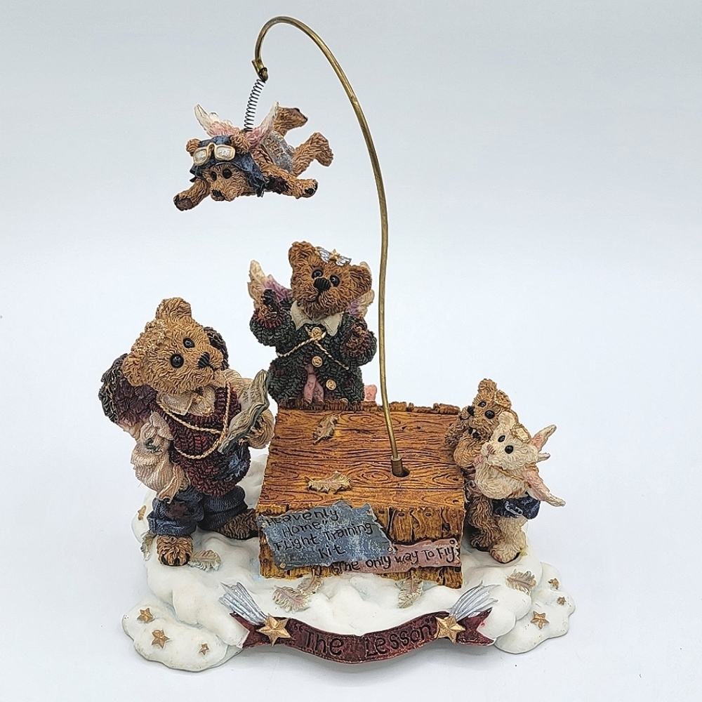 Boyds Bears Flying Lesson Figurine Musical #3029